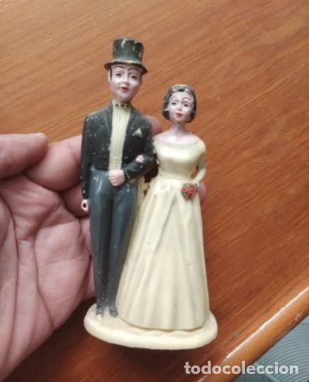 antiguos muñecos novios tarta boda - Compra venta en todocoleccion