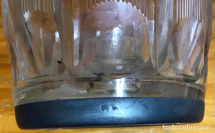 Antig&uuml;edades: PORTAVELAS DE PLATA Y CRISTAL - Foto 5