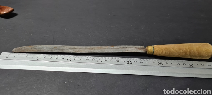 Antig&uuml;edades: Antiguo cuchillo. 34 cm. Aprox. - Foto 5