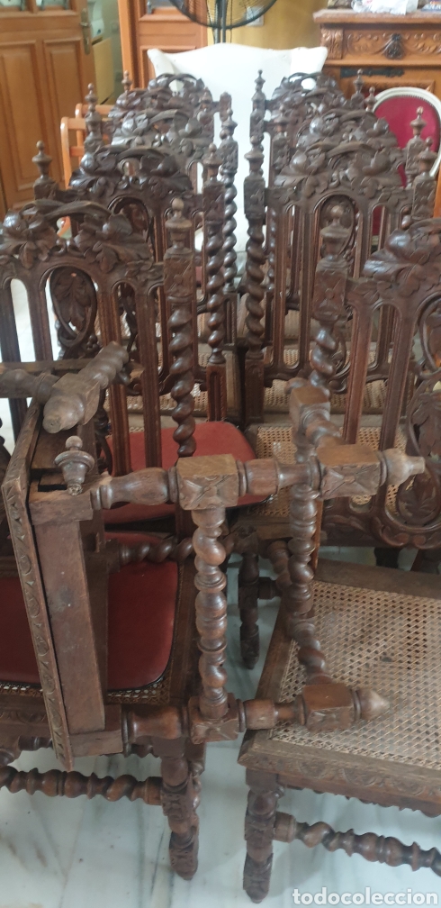 Antig&uuml;edades: Sillas de carlos x - Foto 2