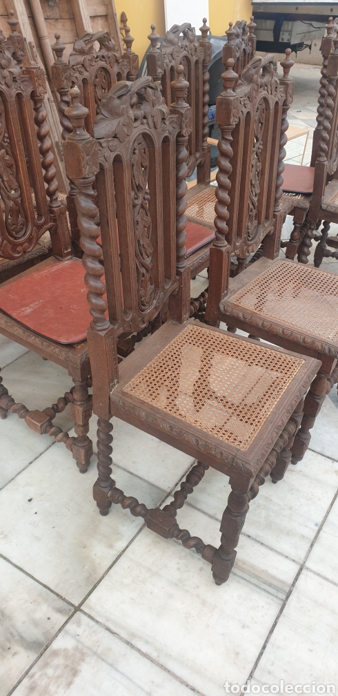Antig&uuml;edades: Sillas de carlos x - Foto 4