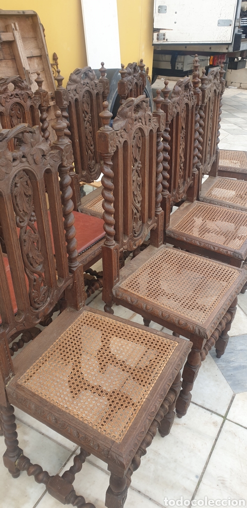 Antig&uuml;edades: Sillas de carlos x - Foto 6