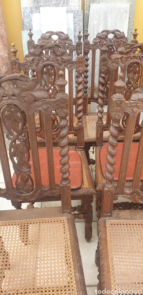 Antig&uuml;edades: Sillas de carlos x - Foto 7
