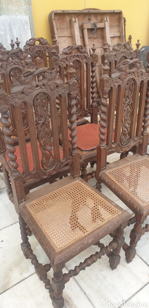 Antig&uuml;edades: Sillas de carlos x - Foto 1