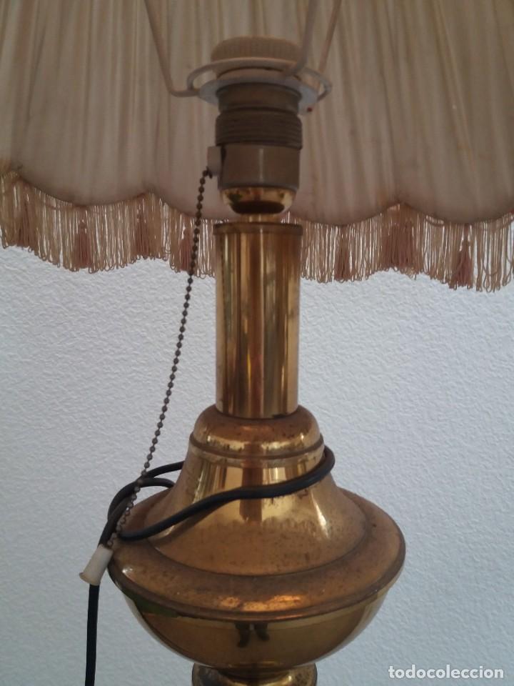 Antig&uuml;edades: LAMPARA DE PIE DE LATON - Foto 11