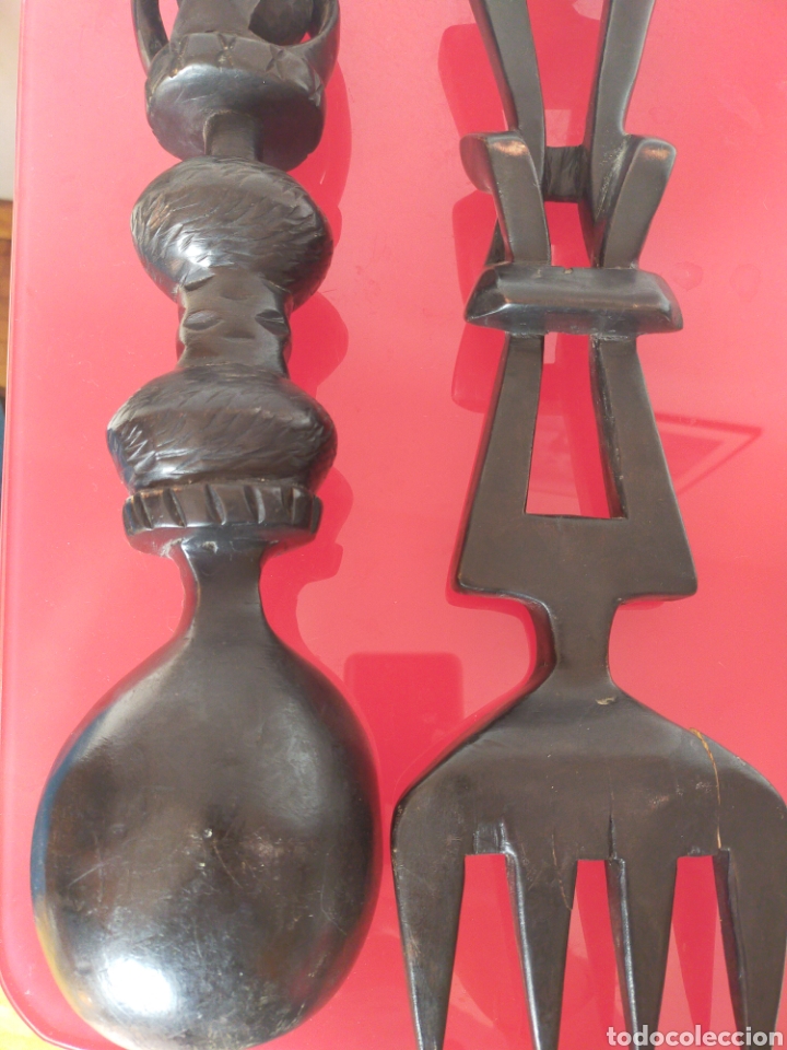 Antig&uuml;edades: Cuchara y tenedor africanos - Foto 4