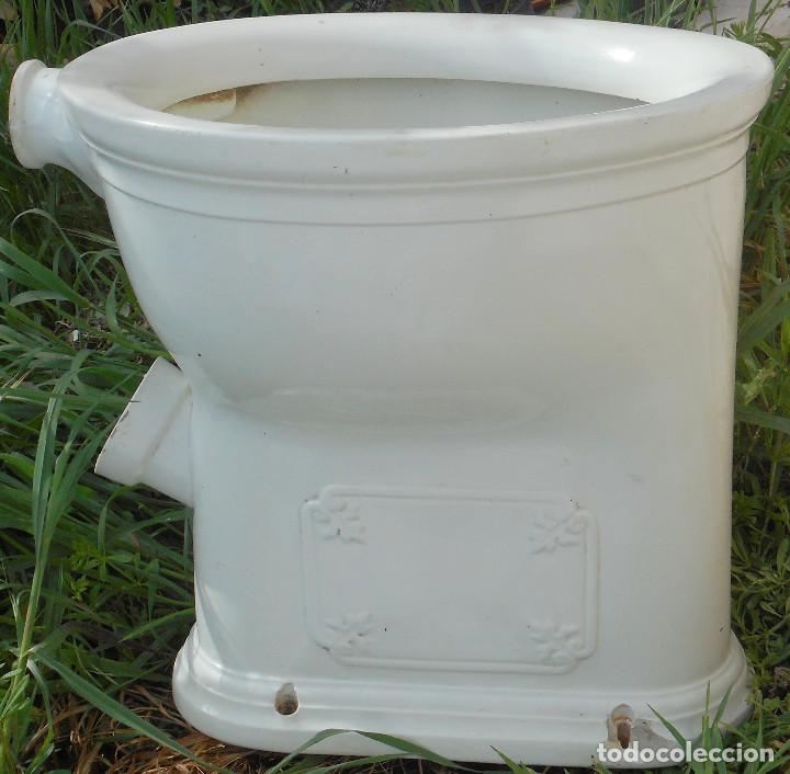 Antig&uuml;edades: ANTIGUO RETRETE, INODORO O WATER DE PORCELANA - FINALES DEL XIX - MARCA MERSEY