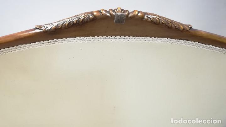 Antig&uuml;edades: SOFA ISABELINO BLANCO DE DOS PLAZAS - Foto 10