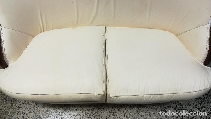 Antig&uuml;edades: SOFA ISABELINO BLANCO DE DOS PLAZAS - Foto 5