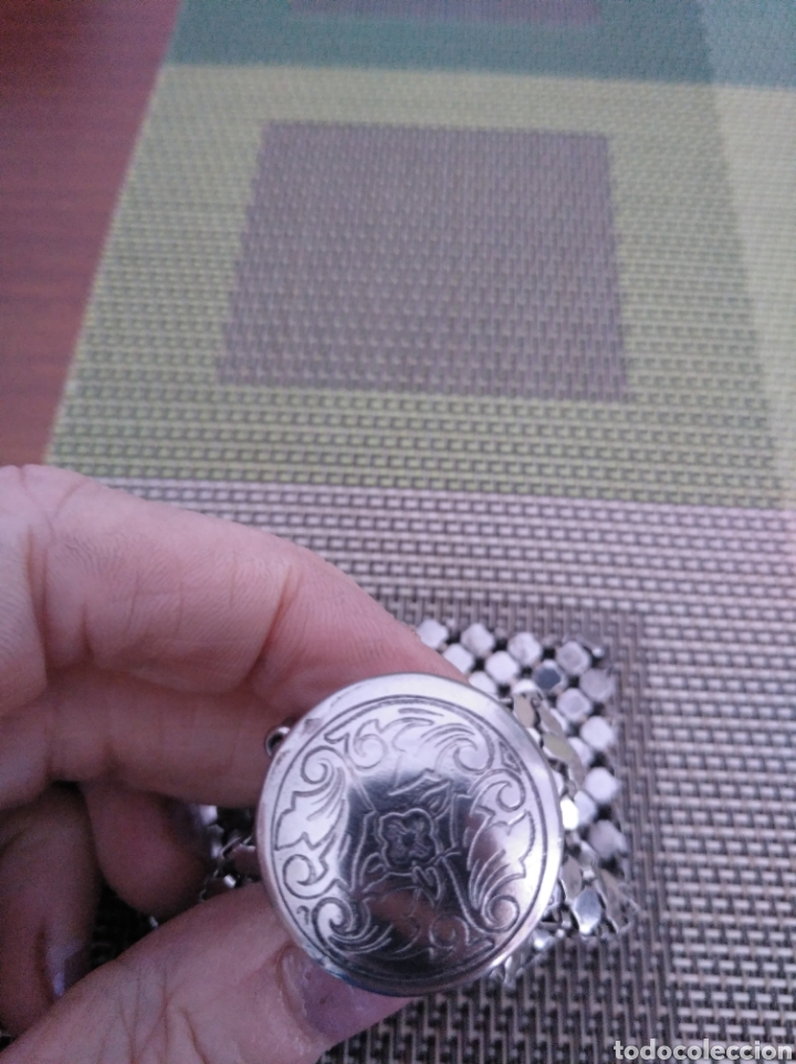 Antig&uuml;edades: Monedero limosnero antiguo plateado - Foto 2