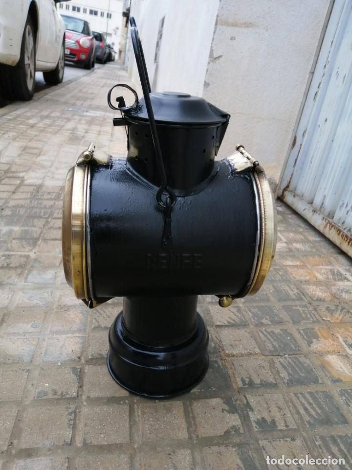 Antig&uuml;edades: Farol Antiguo RENFE - Foto 2