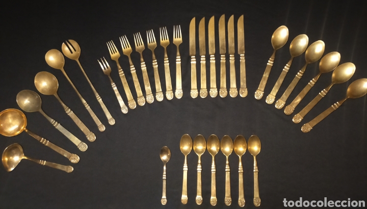 Antiguidades: CUBERTER&Iacute;A ANTIGUA BRONCE O LAT&Oacute;N