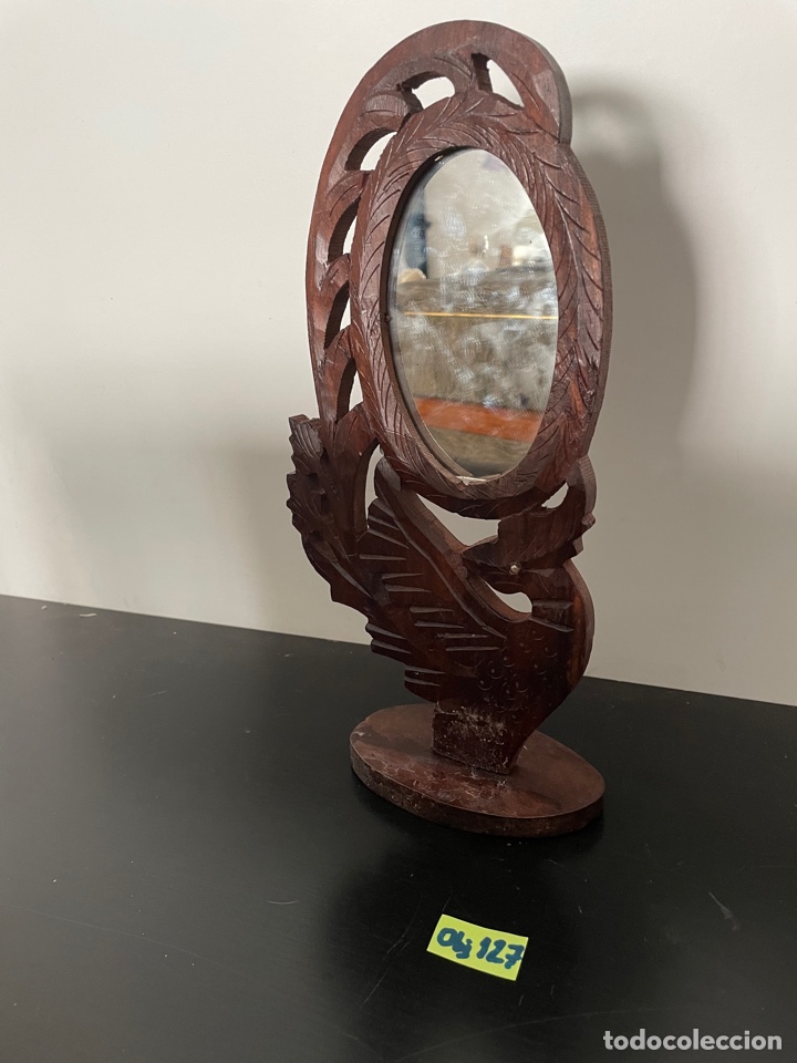 Antig&uuml;edades: Espejo madera tallada - Foto 1