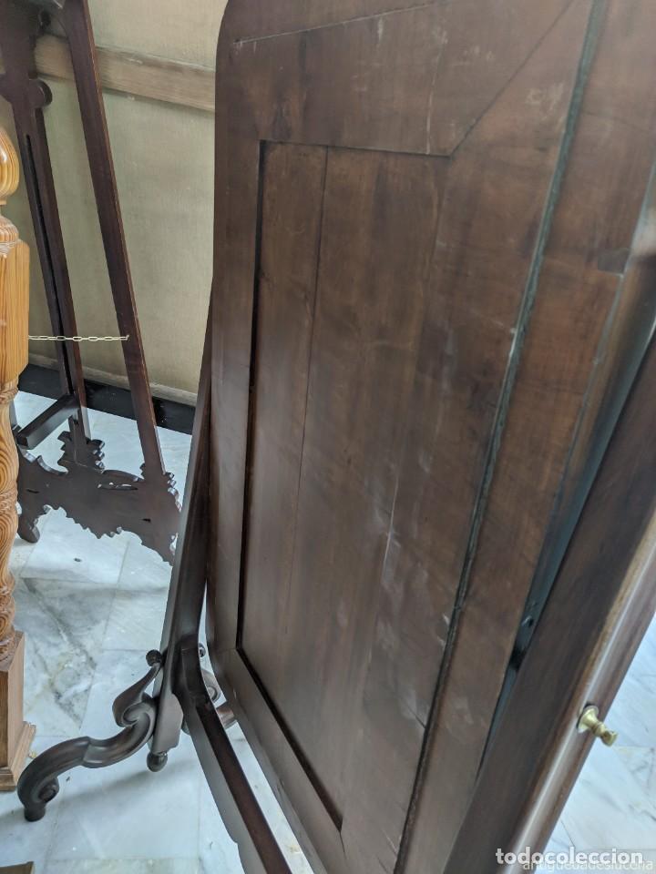 Antig&uuml;edades: Espejo reclinable de dormitorio en madera - Foto 5