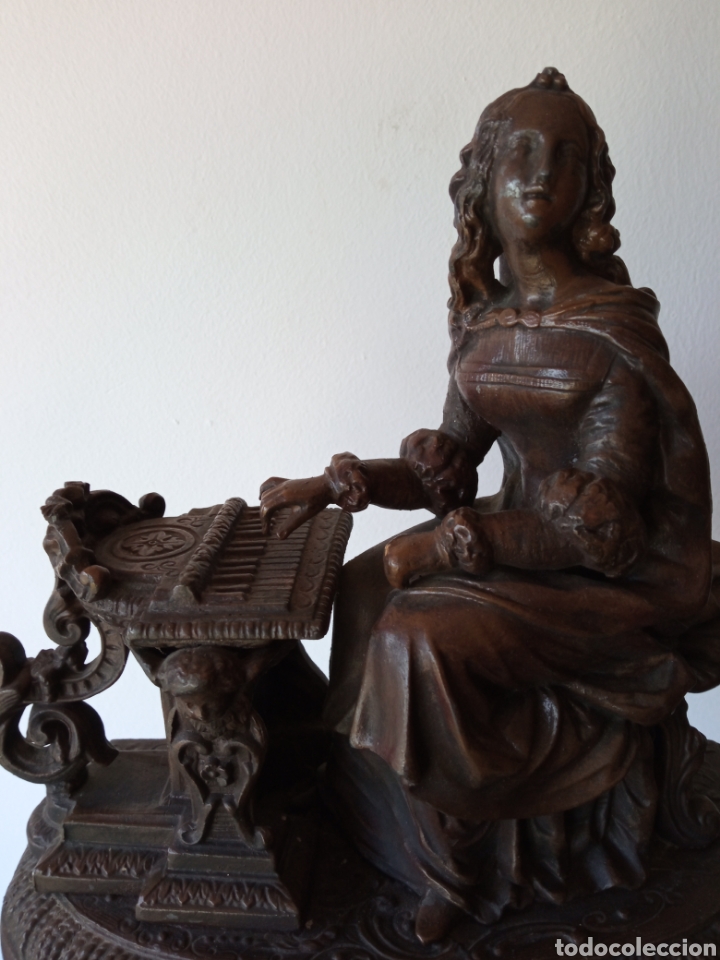 Antig&uuml;edades: Escultura en bronce, franc&eacute;s s XIX - Foto 4