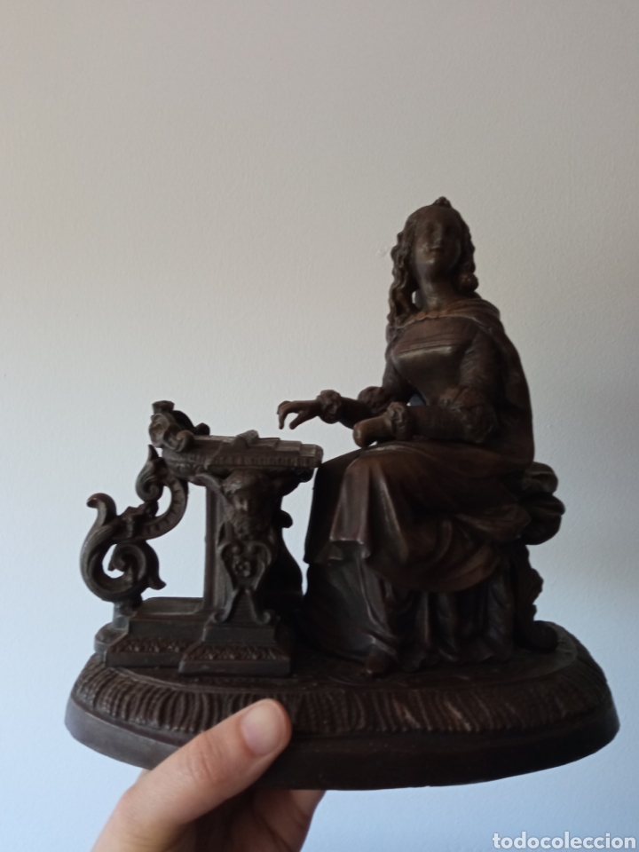 Antig&uuml;edades: Escultura en bronce, franc&eacute;s s XIX - Foto 1