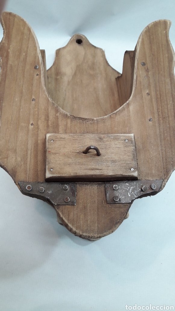 Antig&uuml;edades: ALMIRECERO DE MADERA RUSTICO - Foto 5