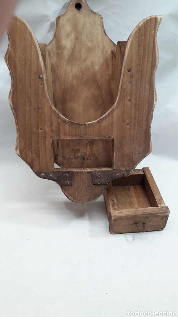 Antig&uuml;edades: ALMIRECERO DE MADERA RUSTICO - Foto 6