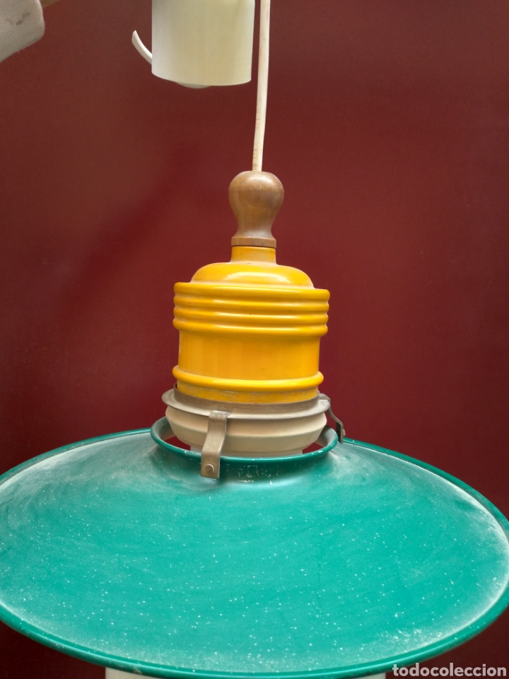 Antig&uuml;edades: l&aacute;mpara estilo industrial, art dec&oacute; - Foto 3