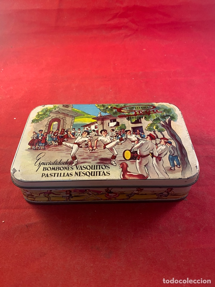 Antig&uuml;edades: Caja Bombones Vasquitos - Foto 1