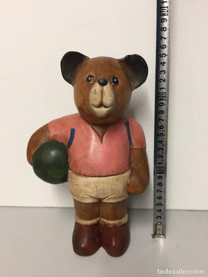 Antiquit&eacute;s: FIGURA OSO DE MADERA PARA DECORACION 27cm. DECORATIVA