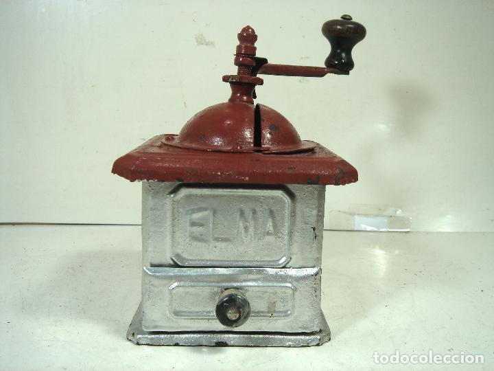 Antiquit&eacute;s: ANTIGUO MOLINILLO DE CAFE - MARCA ELMA MODELO 0 0 - METALICO A&Ntilde;OS 50 -MOLEDOR CERO CERO