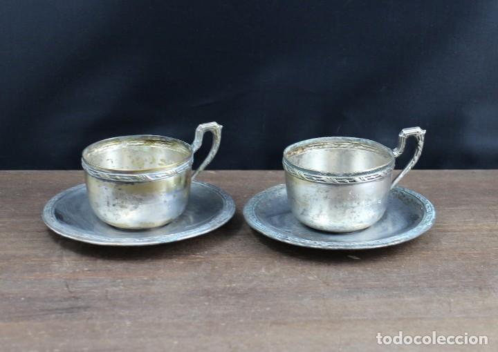 Antig&uuml;edades: 2 Tazas y platos antiguos - Foto 1