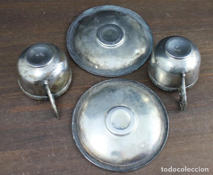 Antig&uuml;edades: 2 Tazas y platos antiguos - Foto 3