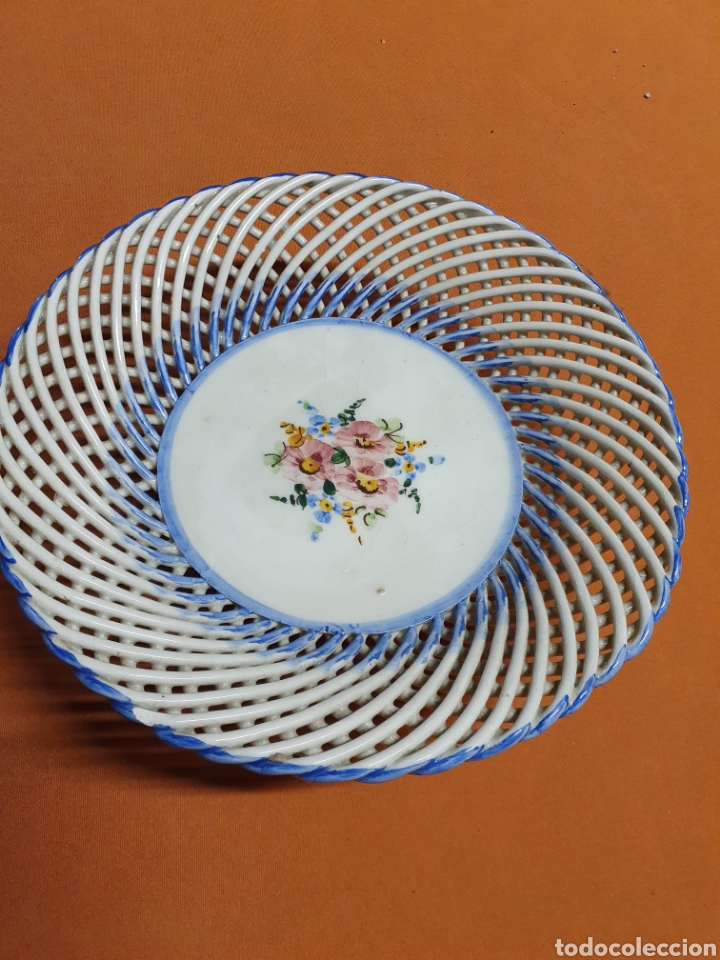 Antig&uuml;edades: Frutero porcelana - Foto 1