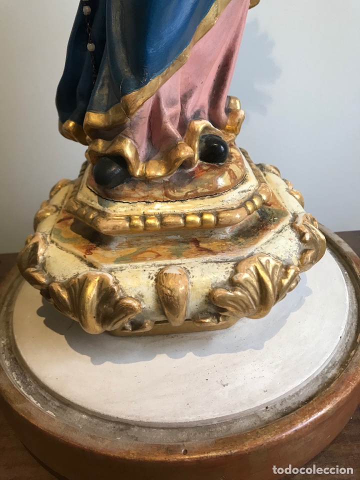 Antig&uuml;edades: Virgen barroca policromada - Foto 4