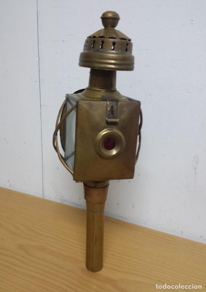 Antig&uuml;edades: ANTIGUO FAROL DE CARRUAJE - Foto 4