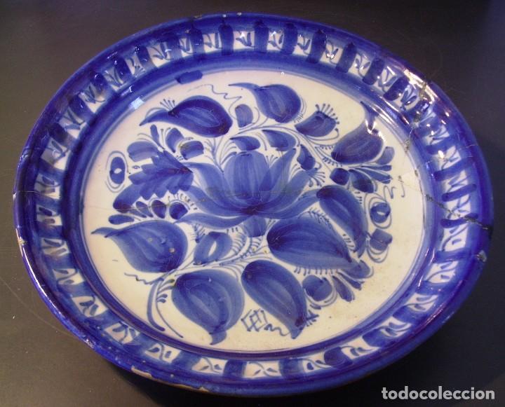 Antig&uuml;edades: PLATO CER&Aacute;MICA DE MANISES XIX - Foto 2
