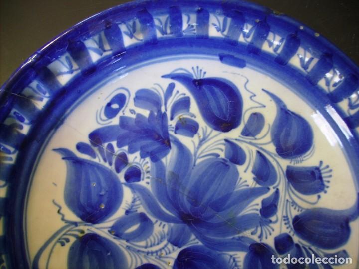 Antig&uuml;edades: PLATO CER&Aacute;MICA DE MANISES XIX - Foto 3