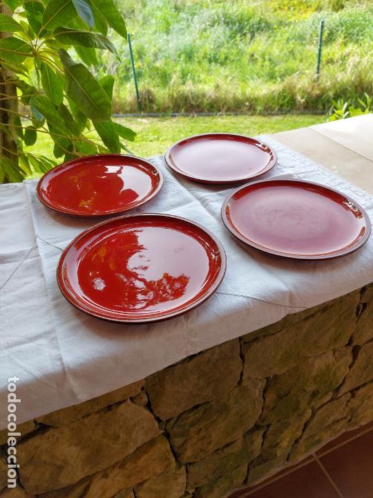 Antig&uuml;edades: PLATOS EN TERRACOTA VIDRIADA - Foto 1