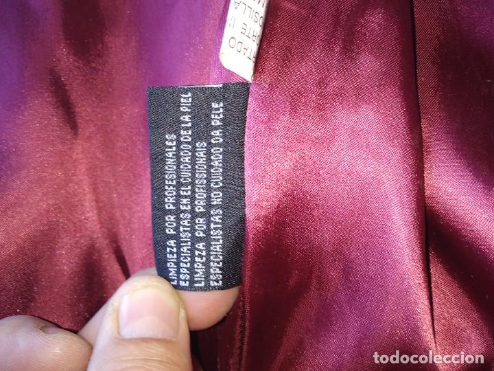 Antig&uuml;edades: chqueta larga de cuero de mujer - Foto 8