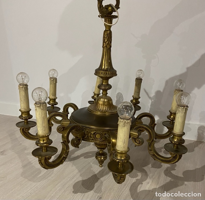 Antig&uuml;edades: LAMPARA BRONCE - Foto 6