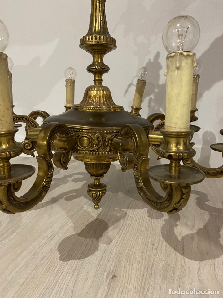 Antig&uuml;edades: LAMPARA BRONCE - Foto 7