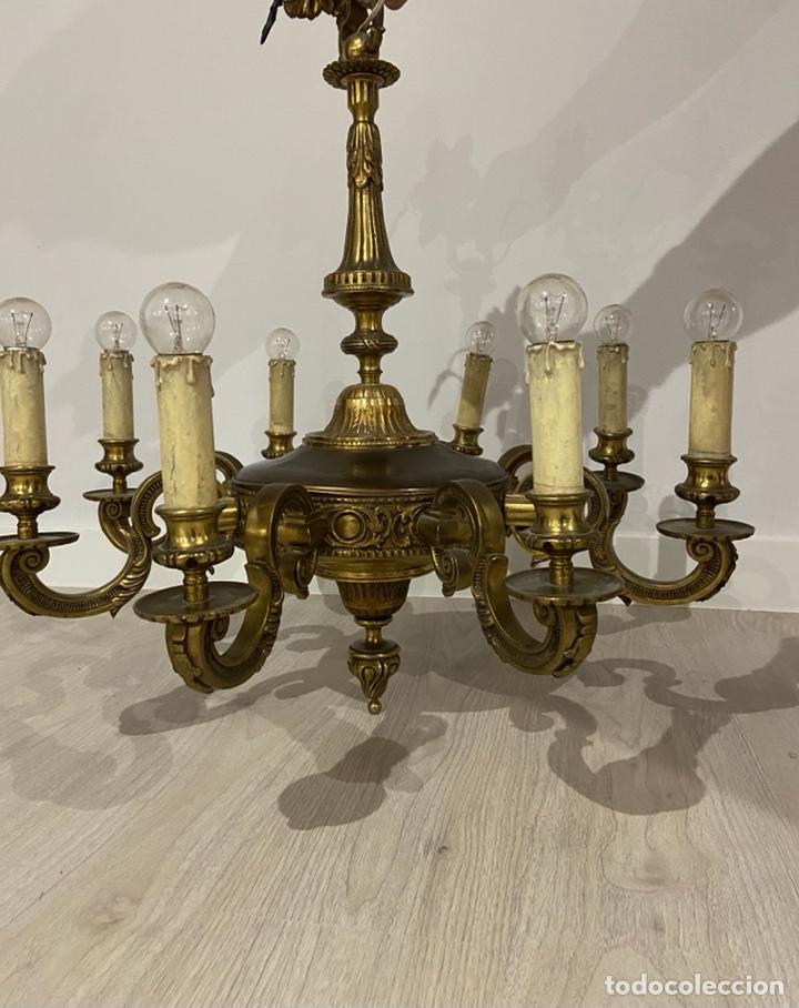 Antig&uuml;edades: LAMPARA BRONCE - Foto 1