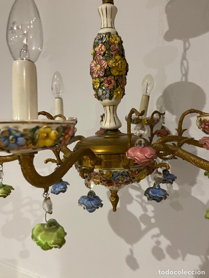 Antig&uuml;edades: LAMPARA Porcelana - Foto 2