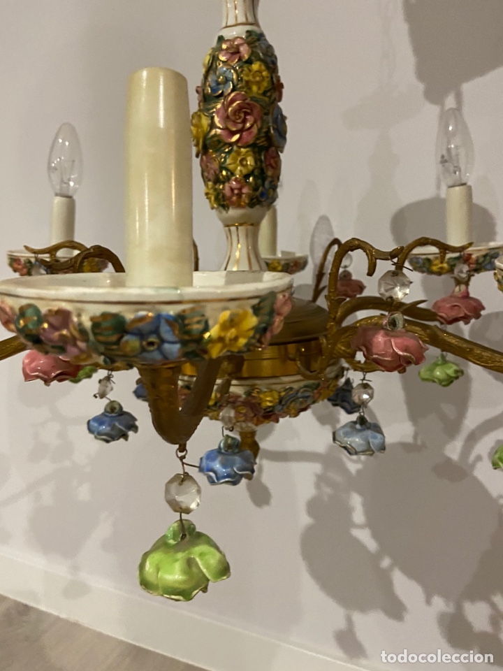 Antig&uuml;edades: LAMPARA Porcelana - Foto 3