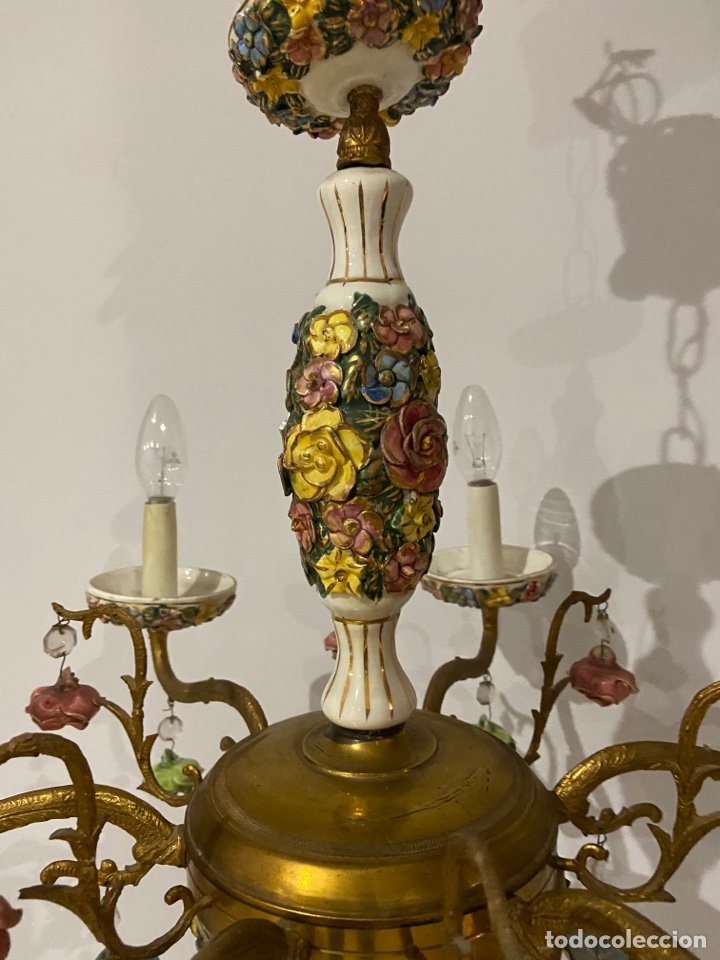 Antig&uuml;edades: LAMPARA Porcelana - Foto 5
