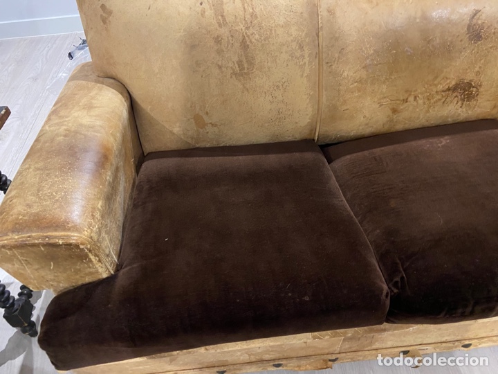Antig&uuml;edades: Sofa y sillones cuero - Foto 2