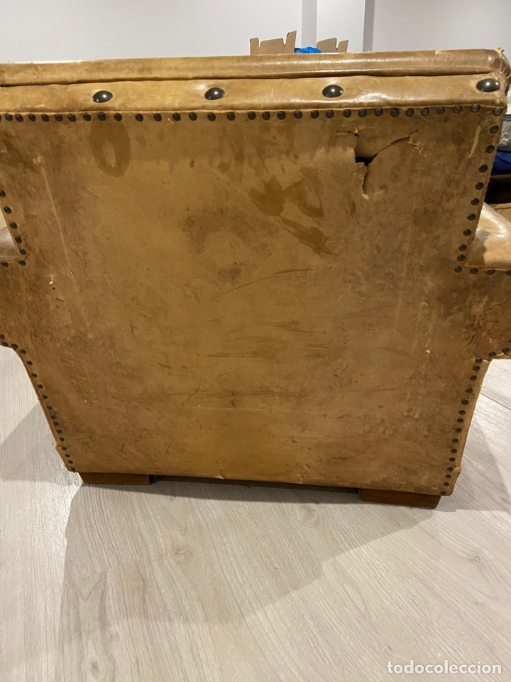 Antig&uuml;edades: Sofa y sillones cuero - Foto 7