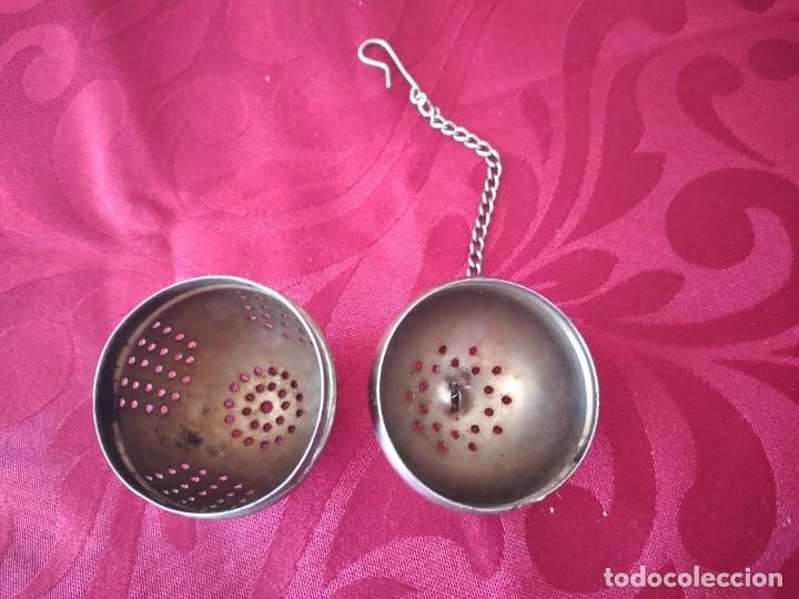 Antig&uuml;edades: Antiguo colador de t&eacute; - Foto 3