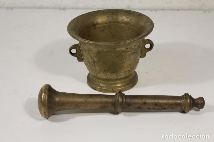 Antig&uuml;edades: antiguo almirez y maza de bronce - Foto 4