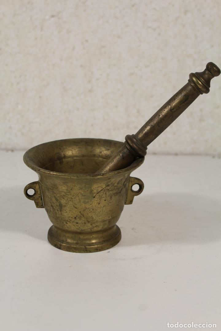 Antig&uuml;edades: antiguo almirez y maza de bronce - Foto 6