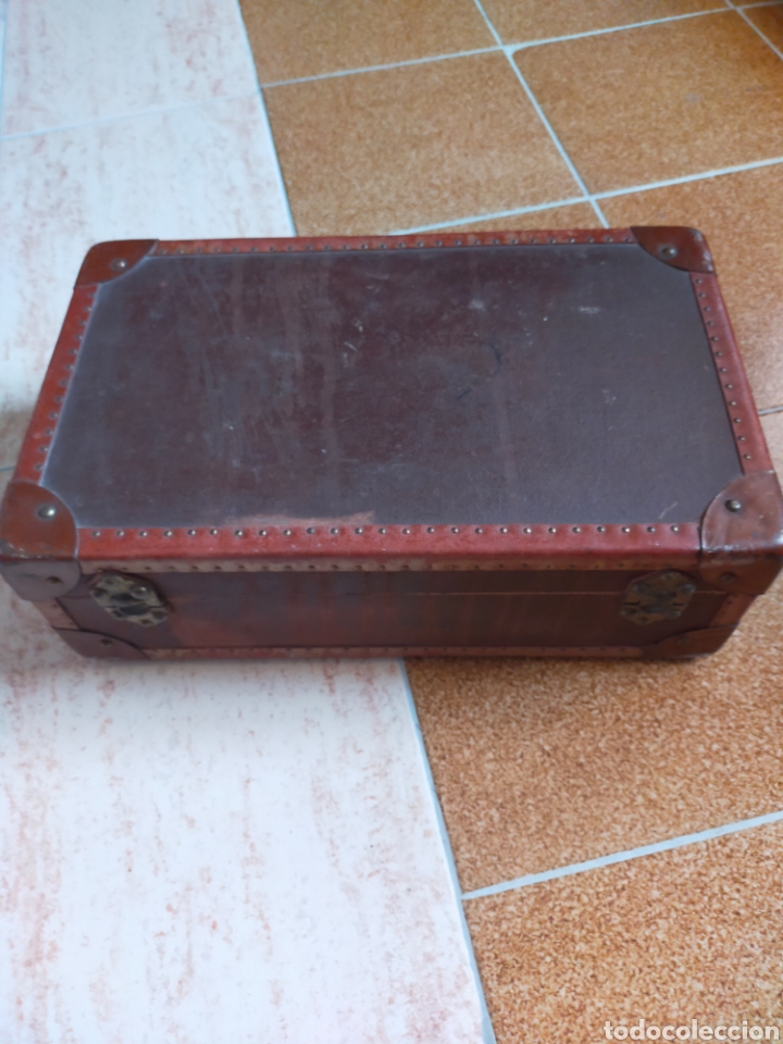 Antig&uuml;edades: Ba&uacute;l o malet&iacute;n antiguos - Foto 4