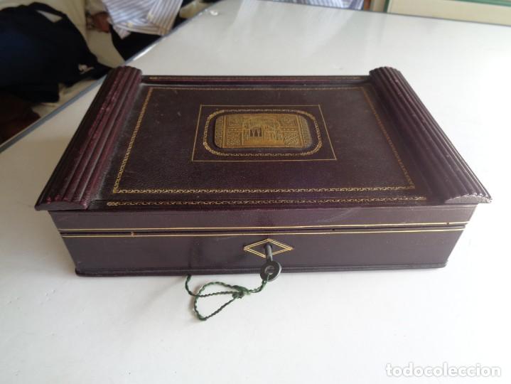 Antig&uuml;edades: ANTIGUA CAJA JOYERO CON LLAVE - Foto 7