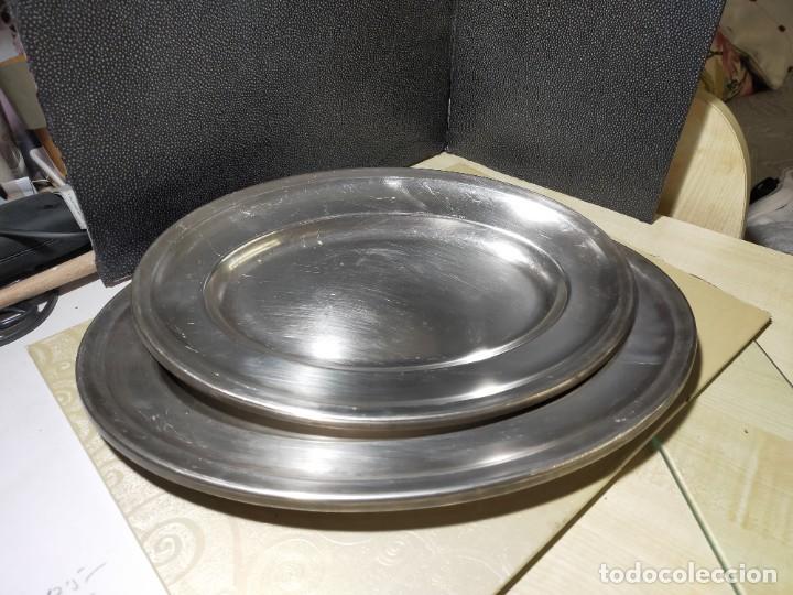 Antig&uuml;edades: Bandejas ovaladas de plata alemana - Foto 2