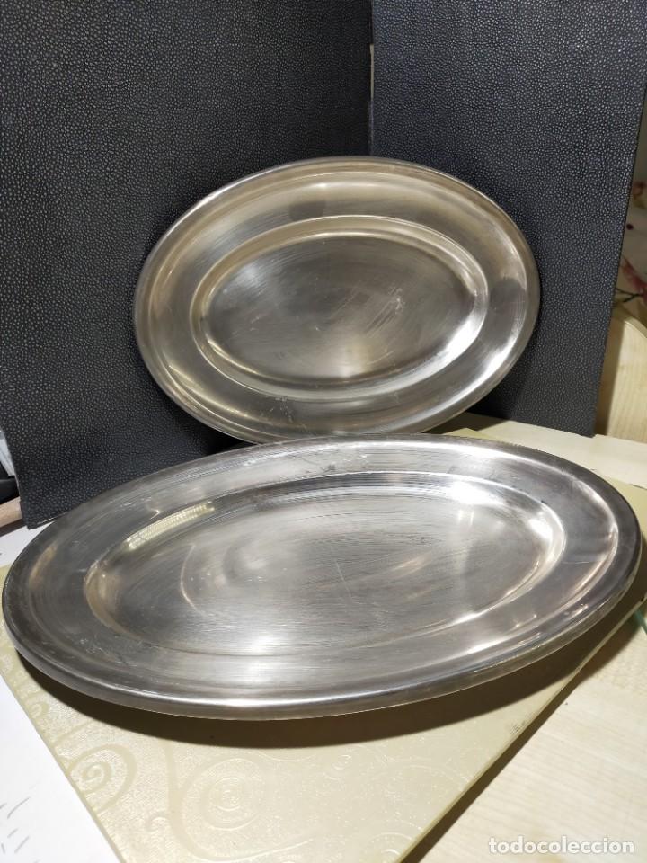 Antig&uuml;edades: Bandejas ovaladas de plata alemana - Foto 7